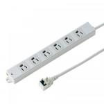 電源タップ 6個口 抜け止め3Pコンセント 3m 3P電源プラグ