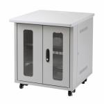 19インチマウント付きデスク 11U 2ポスト 奥行き70cm 高さ70cm