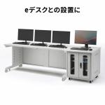 19インチマウント付きデスク 11U 2ポスト 奥行き70cm 高さ70cm