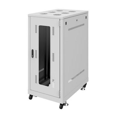 19インチサーバーラック 24U EIA規格 鍵付き 奥行き900mm グレー