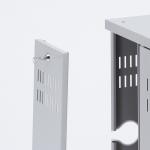 LANハブ 収納ボックス 4U 壁掛対応 19インチ EIA規格 鍵付き 組み立て済み サンワサプライ