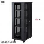【アウトレット】マルチ収納ラック(鍵付き・メッシュ・H1600mm) サンワサプライ