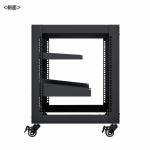 19インチ マウントラック 10U EIA規格 キャスター付き