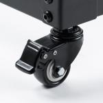 19インチ マウントラック 15U ネットワークラック オープンラック キャビネット EIA規格 キャスター付