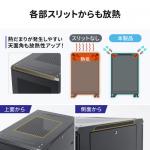 【アウトレット】サーバーラック 19インチマウント 42U 奥行100cm 前後メッシュパネル 棚板×3枚 スライド棚×1枚付き