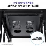 【アウトレット】サーバーラック 19インチマウント 42U 奥行100cm 前後メッシュパネル 棚板×3枚 スライド棚×1枚付き