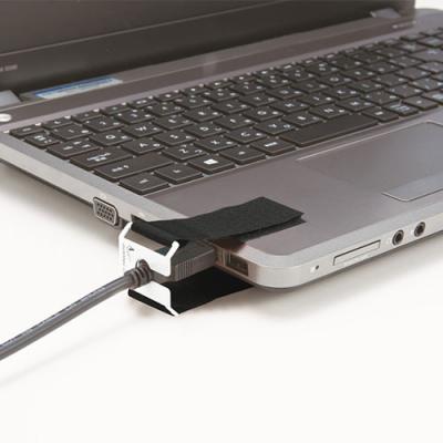 I/Oロックジョイント(USB/HDMI中継プラグ対応・抜け防止・面ファスナー