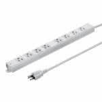 電源タップ コード長3m 8個口 3Pプラグ マグネット付き