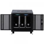 【訳ありアウトレット】マルチ収納ラック(鍵付き・メッシュ・H700mm)