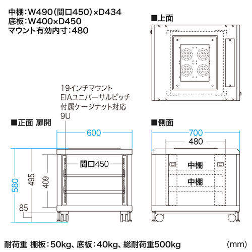 YT-SV011 レビュー 19インチマウント サーバーラック 小型 9U