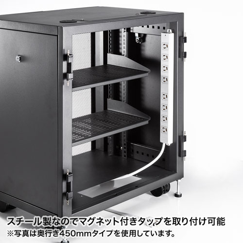 小型19インチマウントボックス(12U D600) CP-SVCBOX6BK 【サーバー