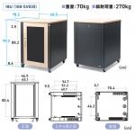 防音19インチマウントラック 18U 奥行78.2cm 高さ99.3cm
