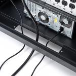 【アウトレット】タワー型サーバー・機器収納ラック(幅80cm・高さ100cm・棚板3枚付・底板耐荷重100kg)