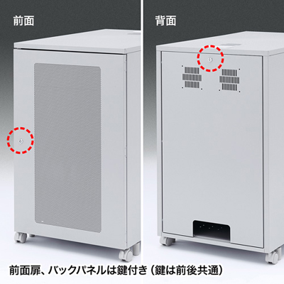 19インチマウントボックス(高さ1000mm・19U) サンワサプライ CP-203