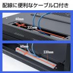 【アウトレット】サーバーラック(19インチマウント対応・24U・観音開き・メッシュパネル・棚板2枚付き・キャスター付き・アジャスター付き・ケージナット付属)