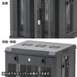 【アウトレット】マルチ収納ラック(メッシュパネル・鍵付き・H550) サンワサプライ
