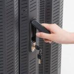 【アウトレット】マルチ収納ラック(メッシュパネル・鍵付き・H550) サンワサプライ