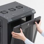【アウトレット】マルチ収納ラック(メッシュパネル・鍵付き・H550) サンワサプライ