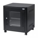 機器収納ボックス 幅50cm 奥行45cm 高さ53cm ブラック