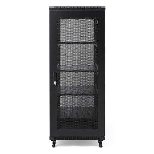 サーバーラック 19インチマウント 30U 奥行100cm メッシュパネル 棚板