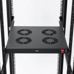 ラックマウント冷却ファンユニット ファン4台 19インチサーバーラック用