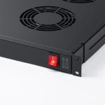 ラックマウント冷却ファンユニット ファン4台 19インチサーバーラック用