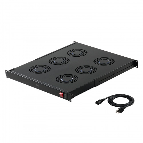 ラックマウント冷却ファンユニット ファン6台 19インチサーバーラック用