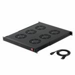 ラックマウント冷却ファンユニット ファン6台 19インチサーバーラック用