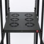 ラックマウント冷却ファンユニット ファン6台 19インチサーバーラック用