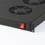 ラックマウント冷却ファンユニット ファン6台 19インチサーバーラック用